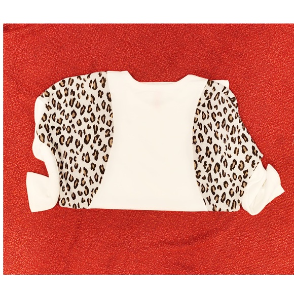 Cheetah blocked long sweater - Picture 3 of 4